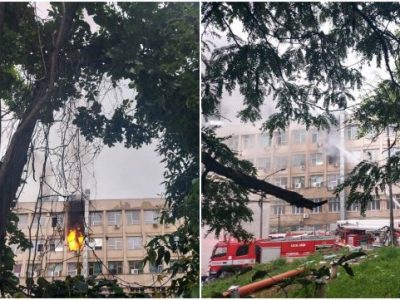 Incendiu la Spitalul Clinic de Urgență pentru Copii „Sfânta Maria” din Iași