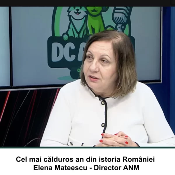 Elena Mateescu, director executiv la Administrației Naționale de Meteorologie, este invitata zilei la DC Anima, emisiune realizată de Tudor-Tim Ionescu la DC News și DC News TV. Emisiunea va fi difuzată duminică, de la ora 13.00, pe Facebook și Youtube DC News și DC News TV. A fost cel mai călduros an din istoria României! Ce ne așteaptă în 2025? Aflăm chiar de la Elena Mateescu, director executiv la Administrației Naționale de Meteorologie. Cum putem să ne adaptăm la schimbările climatice? Aflați chiar de la expertul care cunoaște cele mai importante tendințe și prognoze meteo ale României! Nu ratați această discuție importantă! Urmăriți DC Anima, duminică, de la ora 13:00, pentru a înțelege mai bine ce ne rezervă vremea și cum putem să ne pregătim pentru un viitor mai sustenabil. Pe DC News și DC News TV - Locul unde afli cele mai relevante informații!