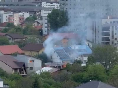Incendiu cu explozie în București. Se intervine chiar acum de urgență