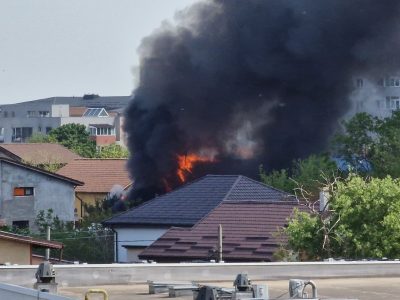 Dezastrul care zguduie Bucureștiul. Explozie urmată de un incendiu devastator