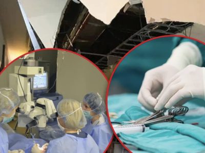 Este alertă. A căzut tavanul în spital, chiar în sala de operații. Care este starea victimelor