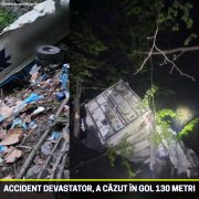 Accident devastator în România. Autovehiculul a căzut 130 de metri în gol. Este alertă de grad zero la autorităție