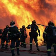 Stare de urgență în insula grecească Chios din cauza incendiilor masive. Aproape 200 de pompieri se luptă cu flăcările. VIDEO