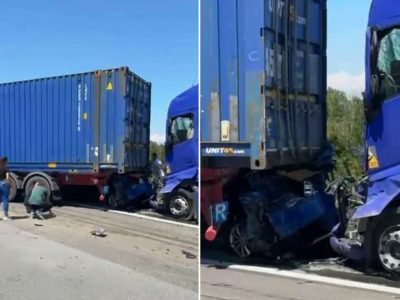 A fost activat Planul Roşu de Intervenţie în România. Au fost implicate trei TIR-uri şi cinci autoturisme