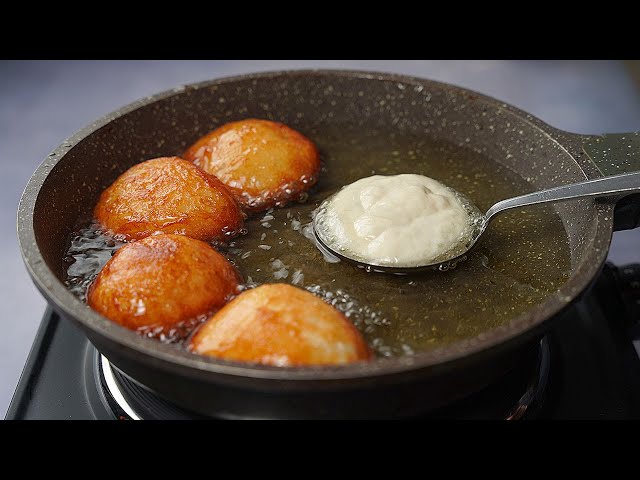 Rețeta bunicii de gogoși cu lingura! Sunt atât de delicioase încât și se topesc în gură
