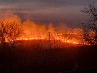 Incendii devastatoare în România. Pompierii se luptă din greu la sol și din aer să stingă flăcările