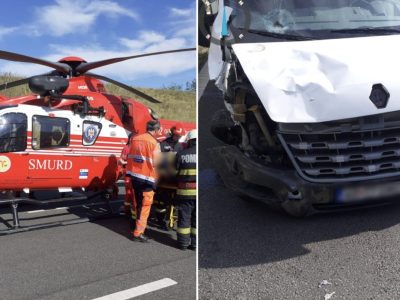 Accident îngrozitor. Intervine elicopterul SMURD