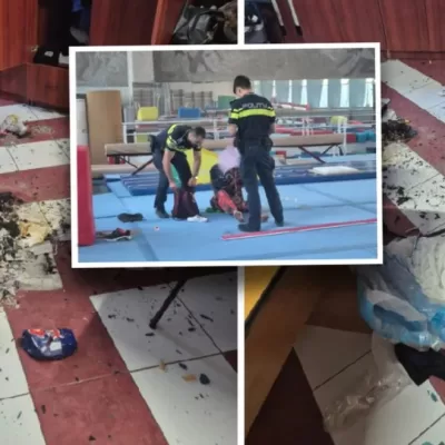 Sala de gimnastică „Nadia Comăneci” a fost vandalizată. După ce a incendiat vestiarele, vinovatul și-a pus o medalie la gât