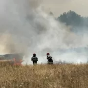 Ultima oră. Incendiu imens chiar lângă aeroport. Pompierii sunt disperați să oprească vâlvătaia