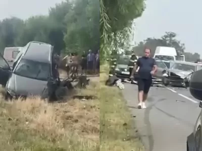 Accident brutal cu opt persoane implicate în Ialomița. A fost activat Planul Roșu de Intervenție