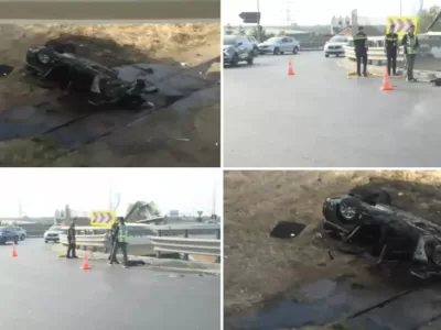 Accident îngrozitor. Din păcate nu sunt supraviețuitori. Nu se explică cum a avut loc