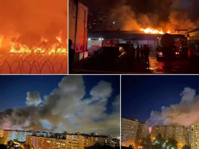 INCENDIUL arde totul în cale! Se extinde extrem de rapid, iar 120 de pompieri intervin masiv