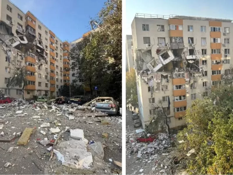 Catastrofă în Rahova. Inspectoratul de Stat în Construcții cere interzicerea accesului în zona blocului distrus de explozie. Risc de prăbușire!