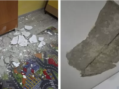 Doamne ferește! Tavanul unei clase s-a prăbușit în timp ce copiii erau în sală. Starea copiilor