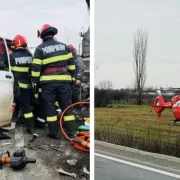 Elicopterul SMURD intervine de urgență. Cel puțin 8 oameni au....