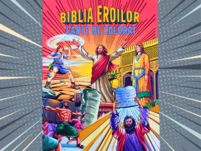 Biblia de colorat: activitatea fără ecrane care le arată copiilor curajul și credința