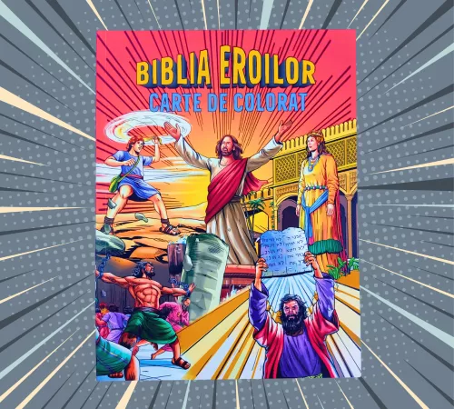 Biblia de colorat: activitatea fără ecrane care le arată copiilor curajul și credința
